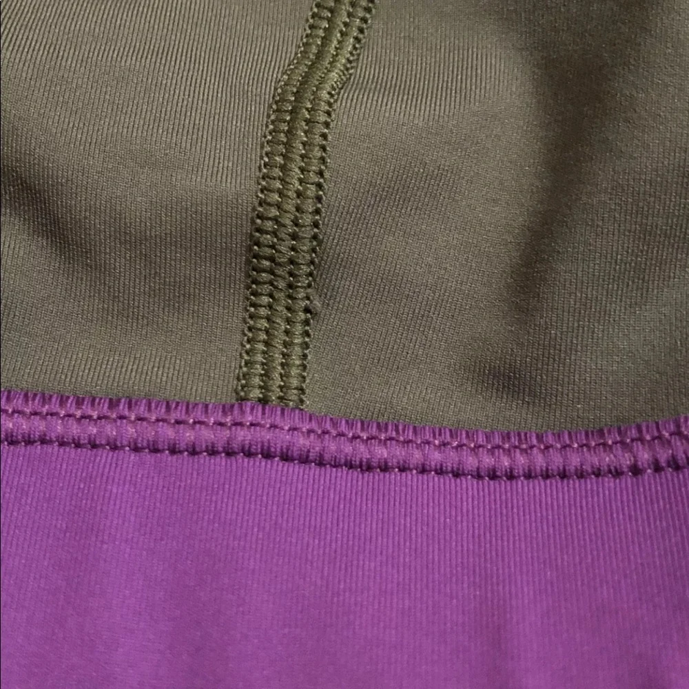 Lululemon Rise And Shine Sports Bra Size 4 Green Purple Black